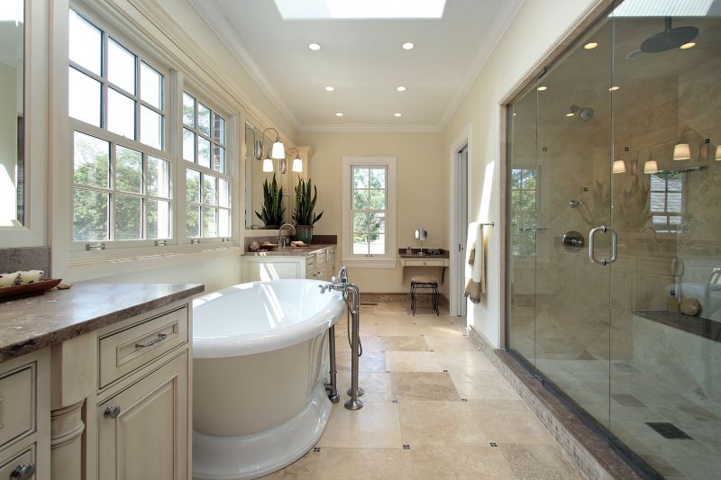Luxurious Bathtub with Accent Tiles