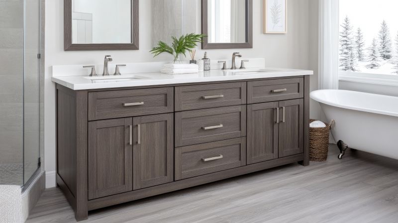 Contemporary Vanity with Storage